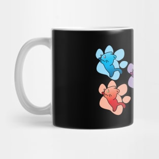 Stay Pawsitive Art (mix color) Mug